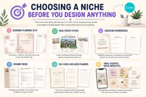 Choose the nich before start selling templates